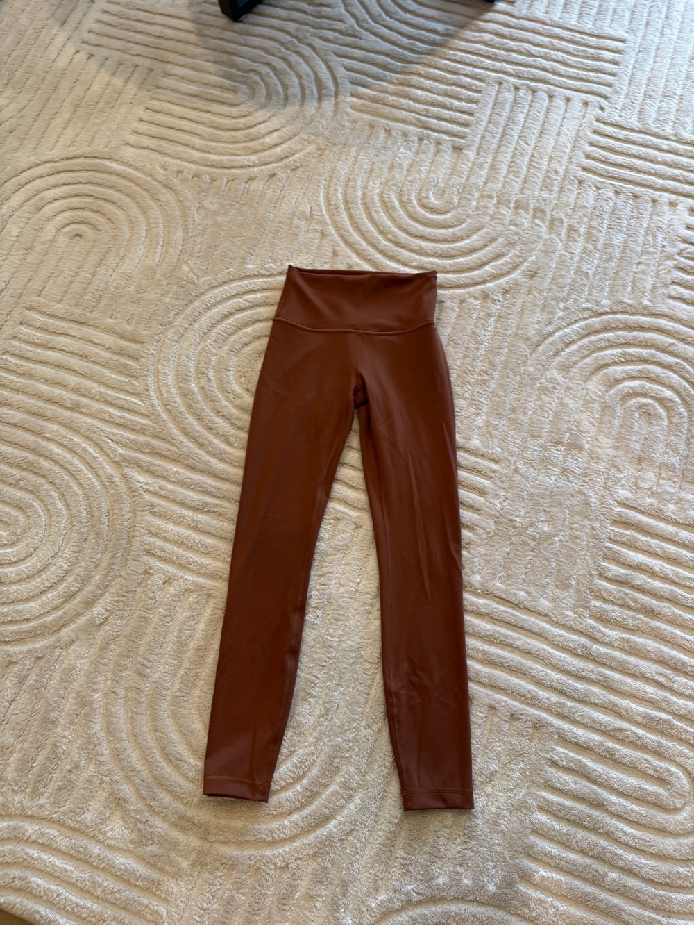 lululemon athletica brown wunder train leggings - 25”